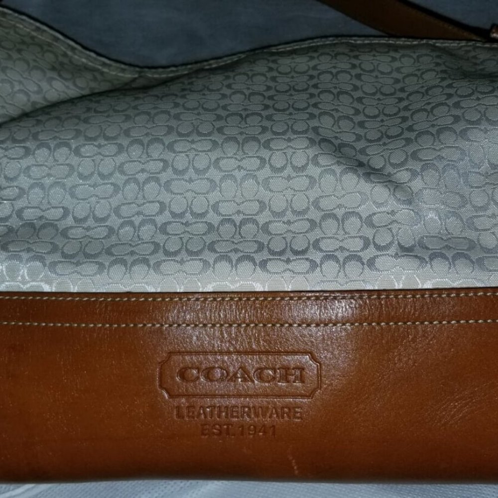 Coach Signature Handbag w/Wristlet - Picture 6 of 9